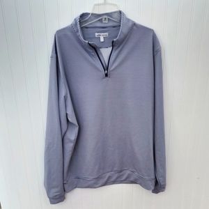 Peter Millar Gray Quarter-Zip Jacket